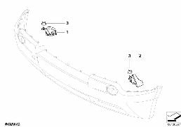 HORN diagram for BMW X3 E83 LCI 1.8d