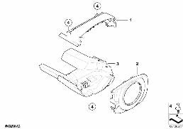 STEERING COLUMN TRIM diagram for BMW 6 Series E64 LCI 650i