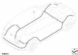 CABLE HARNESS diagram for BMW X3 E83 LCI 1.8d