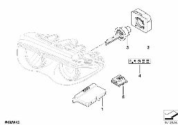 Cz. elektron. reflektora ksenonowego diagram for BMW 7 Series E65 745i