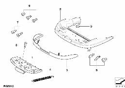 SEAT, FRONT, SEAT FRAME diagram for BMW Z4 E85 2.0i