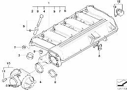 Instalacja ssąca AGR-sterowana elektr. diagram for BMW 3 Series E46 330d