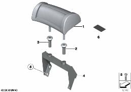 Sedadlo zadní hlavová opěrka diagram for BMW Rolls-Royce Phantom RR1 Phantom