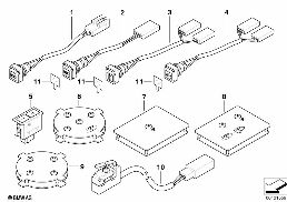 数個のスイッチ diagram for BMW 7 Series E67 745LiS