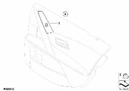 WINDOW LIFTER SWITCH, PASSENGER'S SIDE diagram for BMW 5 Series E61 530d