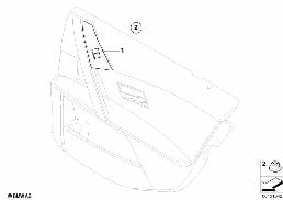 WINDOW LIFTER SWITCH, REAR diagram for BMW 5 Series E61 530d