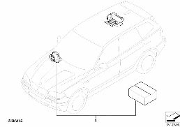 Kit 2ème monte pour système d'alarme diagram for BMW X3 E83 LCI 2.0d
