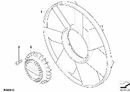 Ventilateur diagram for BMW X5 E53 3.0d
