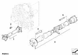 DRIVE SHAFT, 4-WHEEL diagram for BMW 5 Series E61 530xi