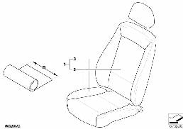 COVER MATERIAL, RUNNING METER diagram for BMW 3 Series E90 325xi