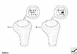 INDIVIDUAL WOOD GEAR SHIFT KNOBS 6-SPEED diagram for BMW 3 Series E46 330i