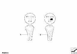INDIVIDUAL WOOD GEAR SHIFT KNOBS 5-SPEED diagram for BMW 3 Series E46 318i