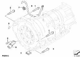 Skrzynia biegów, mocowanie / odpowietrz diagram for BMW X5 E53 4.8is