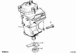 MECHANICAL STEERING diagram for BMW 5 Series E12 520