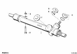 MECHANICAL STEERING diagram for BMW 3 Series E30 325i