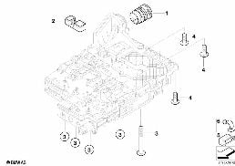 GA6HP19Z Mekatronik monter.detaljer diagram for BMW 5 Series E60 525i