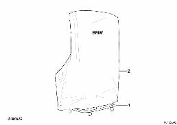 RACK HARDTOP / WITH COVER diagram for BMW 3 Series E36 323i