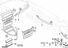 Enjoliveurs diagram for BMW 6 Series E64 650i