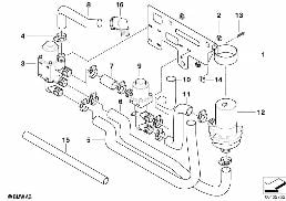 Unité valve accum. de chaleur latente diagram for BMW 5 Series E39 525td