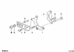 HYDRO STEERING-VANE PUMP/MOUNTING diagram for BMW 3 Series E30 318i
