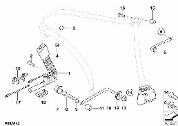 FRONT SAFETY BELT MOUNTING PARTS diagram for BMW 6 Series E63 LCI 650i