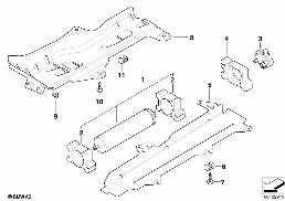 FUEL FILTER, PREHEATING VALVE diagram for BMW 3 Series E46 320Cd