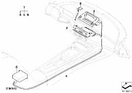 Kit 2ème monte syst. navigation+moniteur diagram for BMW Z4 E85 2.5i