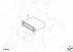 Uchwyt na 4 CD diagram for BMW MINI R50 Cooper