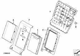 Equipement ult., sac à skis diagram for BMW X3 E83 LCI 2.0d