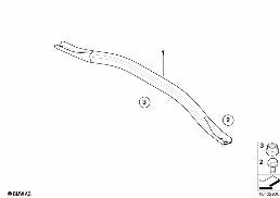 Podpora kolumny amortyzatora diagram for BMW X3 E83 LCI 2.0d
