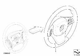 Přest. volant multif. 4 paprsky =>Sport diagram for BMW X5 E53 4.4i