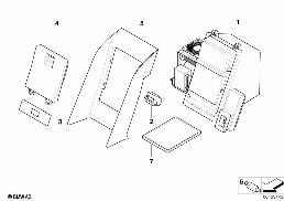 Części obudowy skrz. chłodn. diagram for BMW 7 Series E65 745i