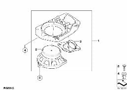 PARTS F REAR MOULDED HEADLNG LOUDSPEAKER diagram for BMW 5 Series E61 LCI 530d