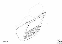 Equipement ult., sac filet de dossier diagram for BMW X3 E83 LCI 2.0d