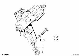 POWER STEERING diagram for BMW 5 Series E12 520