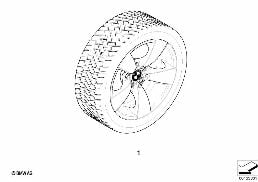 WINTER WHEEL W.TIRE STAR SP.138 - 17