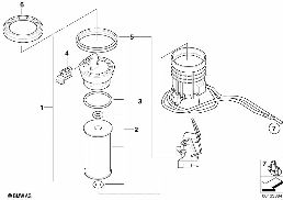 FUEL FILTER WITH FUEL LEVEL SENSOR RIGHT