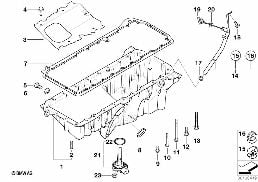 Ölwanne/Ölmessvorrichtung diagram for BMW X5 E53 3.0d