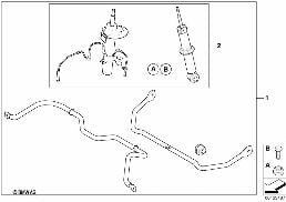 Sports suspension JCW diagram for BMW MINI R50 Cooper
