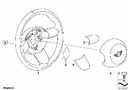 Kierownica sportowa z podusz. powietrz. diagram for BMW MINI R50 Cooper