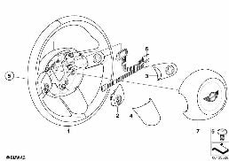 Kier. sport. z pod. pow. wielofunk. diagram for BMW MINI R50 Cooper