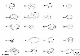 Bouchon de fermeture/obturateur diagram for BMW Z4 E85 2.5i