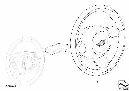 Zmiana kierownica => kierownica sport. diagram for BMW MINI R50 Cooper