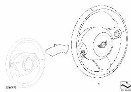 Zm. kier. wielof. => kier. sport wielof. diagram for BMW MINI R50 Cooper