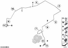 Kit tubazione freno, anter. diagram for BMW Rolls-Royce Phantom RR1 Phantom