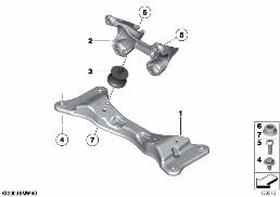 GEARBOX SUSPENSION diagram for BMW 3 Series E90 330i