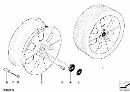 Obr. MINI st. le. 7 Fin Spoke 92 diagram for BMW MINI R50 Cooper