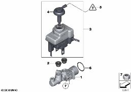 Cilindro maestro freno/serbatoio compens diagram for BMW Rolls-Royce Phantom RR1 Phantom