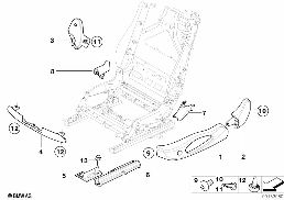 SEAT FRONT SEAT COVERINGS diagram for BMW 6 Series E64 630i