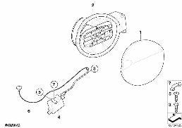 FILL-IN FLAP diagram for BMW 1 Series E81 116d